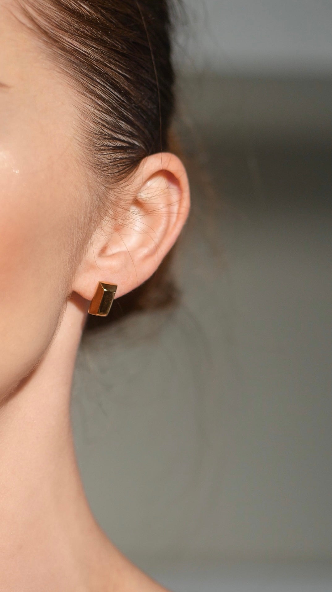 Gold Bar Earrings