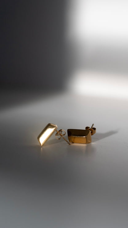 Gold Bar Earrings